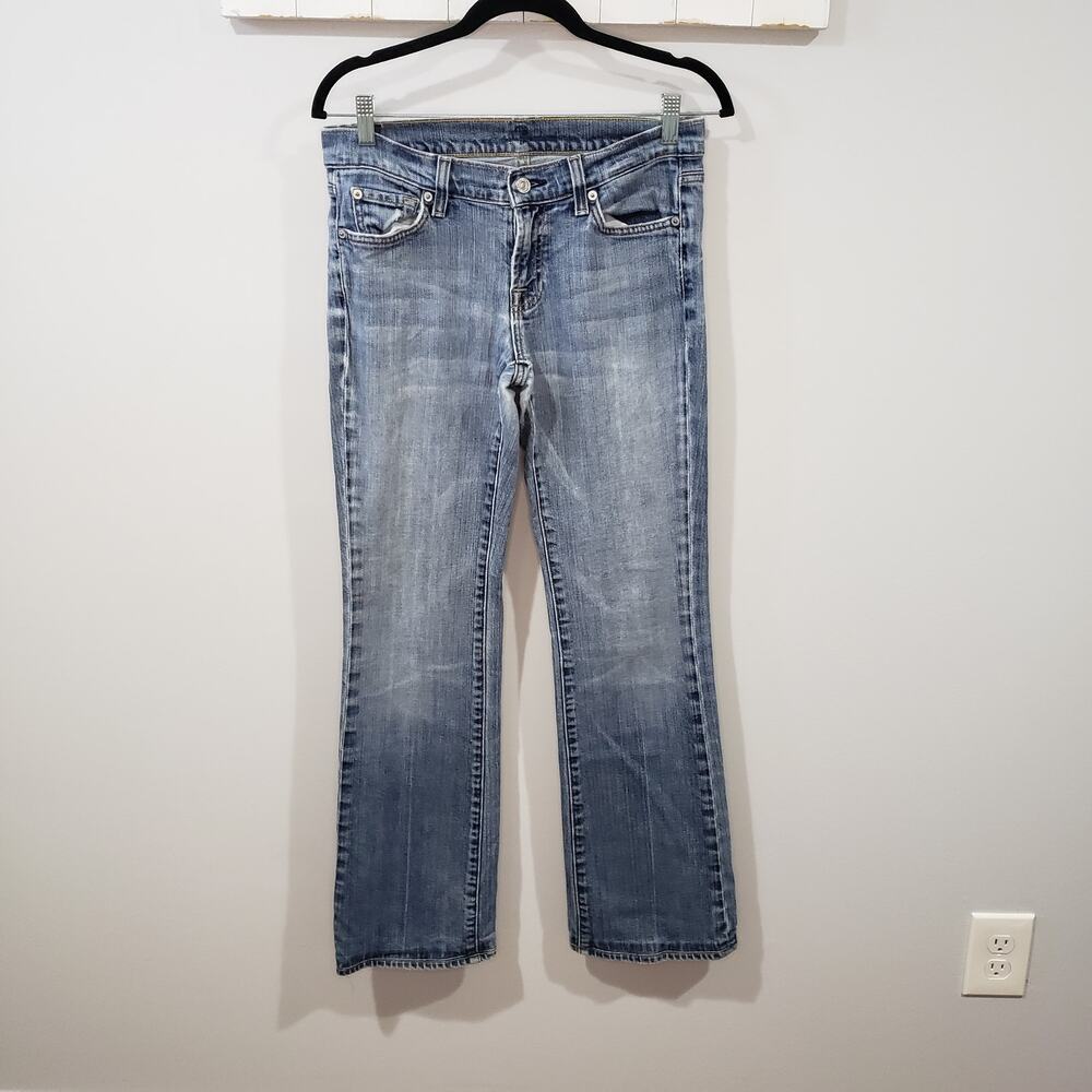 7 For All Mankind Bootcut Jeans Womens 29 Medium Wash Stretch Denim